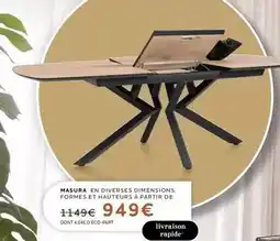 Xooon Masura en diverses dimensions formes et hauteurs a partir de offre