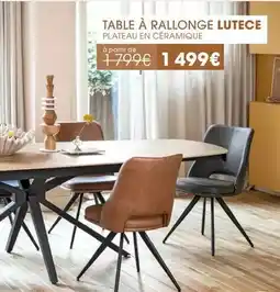 H&H Table à rallonge lutece offre