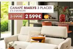 H&H Canapé maelys 3 places offre