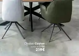 H&H Chaise ceylan offre