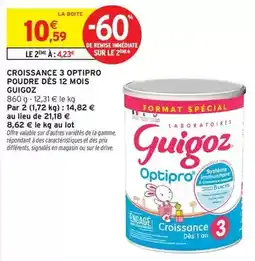 Intermarché Hyper Signal - croissance 3 optipro poudre des 12 mois offre