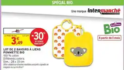Intermarché Hyper Pommette - lot de 2 bavoirs à liens offre