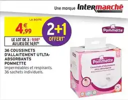 Intermarché Hyper Pommette - 36 coussinets d'allaiement ultra- absorbants offre