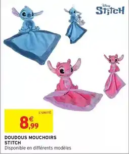 Intermarché Hyper Stitch - doudous mouchoirs offre