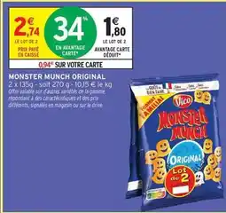 Intermarché Hyper Vico - monster munch original offre