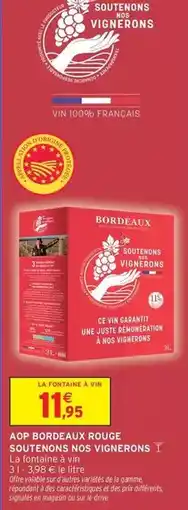 Intermarché Hyper Signal - aop bordeaux rouge offre