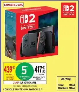 Intermarché Hyper Nintendo - console switch 2 offre
