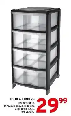 Trafic Dim - tour 4 tiroirs offre