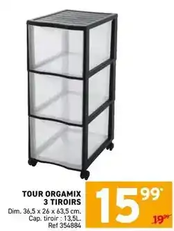 Trafic Dim - tour orgamix 3 tiroirs offre