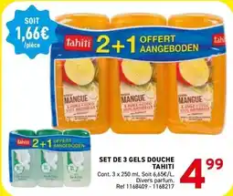 Trafic Tahiti - set de 3 gels douche offre