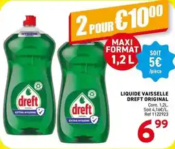 Trafic Dreft - liquide vaisselle original offre