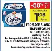 Supeco Calin - fromage blanc nature offre