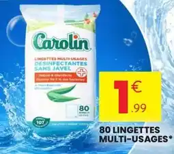 Stokomani Carolin - 80 lingettes multi-usages offre