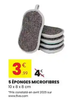 Stokomani Avril - 5 éponges microfibres offre