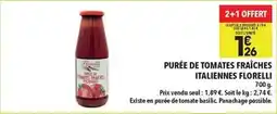 Supeco Florelli - purée de tomates fraîches italiennes offre