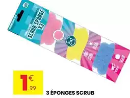 Stokomani 3 éponges scrub offre