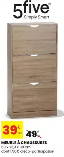 Stokomani 5five - meuble à chaussures offre