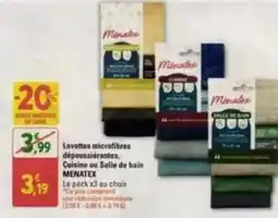 Diagonal Lavettes microfibres dépoussiérantes, cuisine ou salle de bain offre