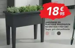 Les Briconautes Jardiniere en plastique 80x39x69cm offre