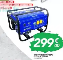 Les Briconautes Essence - groupe electrogene offre