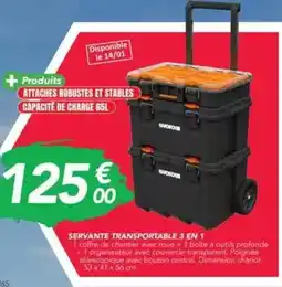 Les Briconautes Central - servante transportable 3 en 1 offre