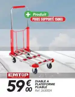 Les Briconautes Diable a plateforme pliable offre