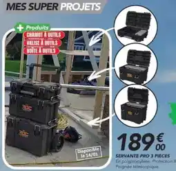 Les Briconautes Servante pro 3 pieces offre