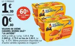E.Leclerc Express Velours de crème caramel beurre salé la laitière offre