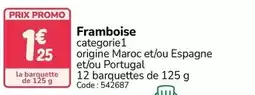 Promocash Promo - framboise offre