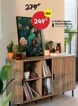 Maxi Bazar Buffet 2 portes 140 x 40 x 80s-cm offre