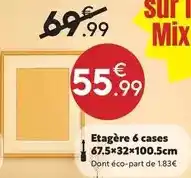 Maxi Bazar Mix - etagère 6 case offre