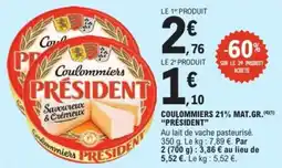 E.Leclerc Express Coulommiers 21% mat.gr. président offre