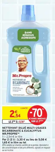 Intermarché Hyper Nettoyant dilué multi-usages bicarbonate & eucalyptus mr.propre offre
