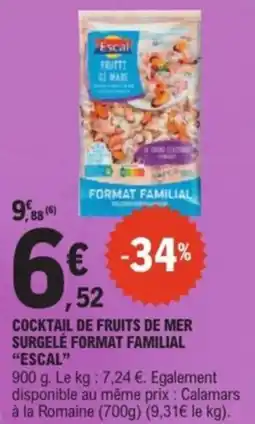 E.Leclerc Express Cocktail de fruits de mer surgelé format familial escal offre