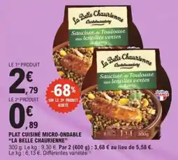 E.Leclerc Express Plat cuisine micro-ondable la belle chaurienne offre