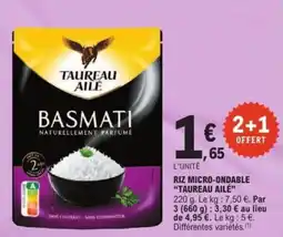 E.Leclerc Express Riz micro-ondable taureau ailé offre