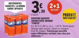 E.Leclerc Express Boisson gazeuse aromatisée orange fanta offre