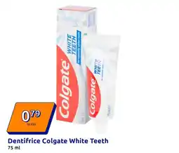 Action Dentifrice colgate white teeth offre
