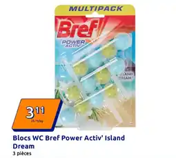 Action Blocs wc bref power activ island dream offre