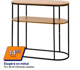 Action Étagère en métal offre