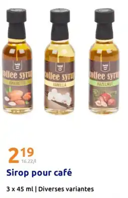 Action Sirop pour café offre