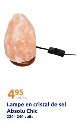 Action Lampe en cristal de sel absolu chic offre