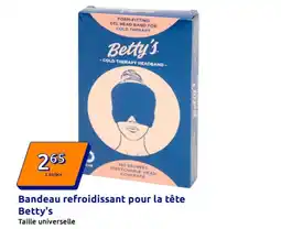 Action Bandeau refroidissant pour la tête betty's offre