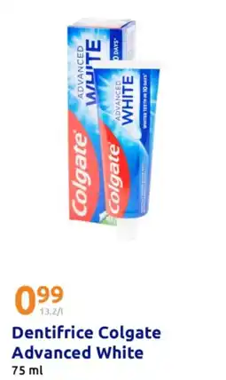 Action Dentifrice colgate advanced white offre