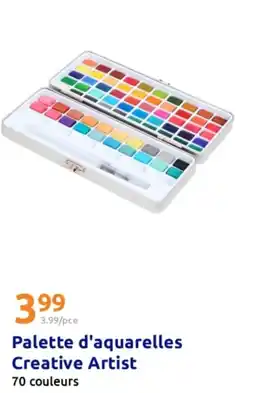 Action Palette d'aquarelles creative artist offre