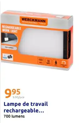 Action Lampe de travail rechargeable offre