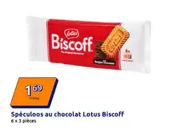 Action Spéculoos au chocolat lotus biscoff offre