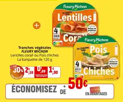Coccinelle Supermarché Tranches végétales fleury michon offre