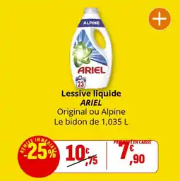 Coccinelle Supermarché Lessive liquide ariel offre