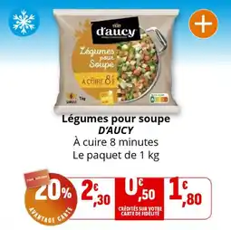 Coccinelle Supermarché Légumes pour soupe d'aucy offre